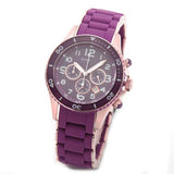 Buy Shop Marc Jacobs Rock Chronograph Purple Dial Purple Silicone Strap Watch for Women - MBM2576 USA Online
