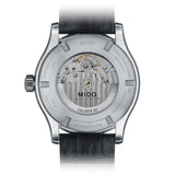 Mido Multifort Automatic Silver Dial Black Leather Strap Watch For Men - M005.430.16.031.80