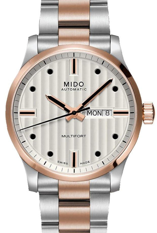 Buy Shop Mido Multifort Automatic Silver Dial Two Tone Steel Strap Watch For Men - M005.430.22.031.80 USA Online