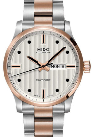 Mido Multifort Automatic Silver Dial Two Tone Steel Strap Watch For Men - M005.430.22.031.80