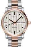 Mido Multifort Automatic Silver Dial Two Tone Steel Strap Watch For Men - M005.430.22.031.80