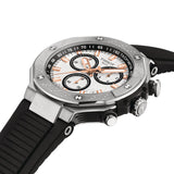 Tissot T Race Chronograph White Dial Black Rubber Strap Watch For Men - T141.417.17.011.00