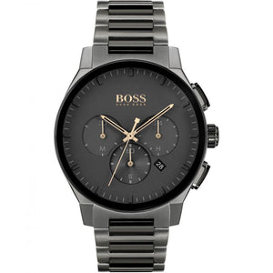Buy Shop Hugo Boss Peak Black Dial Black Steel Strap Watch for Men - 1513814 USA Online