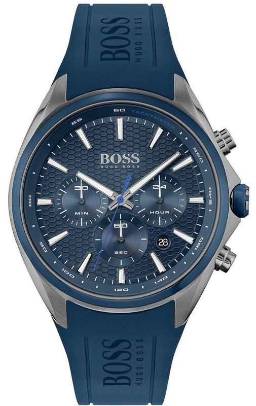Buy Shop Hugo Boss Distinct Blue Dial Blue Rubber Strap Watch for Men - 1513856 USA Online
