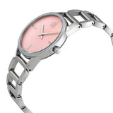 Buy Shop Calvin Klein Stately Pink Mother of Pearl Dial Silver Steel Strap Watch for Women - K3G2312E USA Online