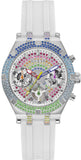 Buy Shop Guess Glitz Pride Limited Edition White Dial White Rubber Strap Watch for Women - GW0407L4 USA Online
