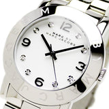 Buy Shop Marc Jacobs Amy White Dial Silver Steel Strap Watch for Women - MBM3054 USA Online