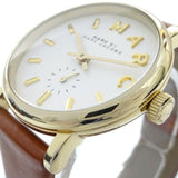 Buy Shop Marc Jacobs Baker White Dial Brown Leather Strap Watch for Women - MBM1317 USA Online