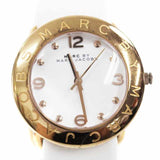 Buy Shop Marc Jacobs Amy White Dial White Leather Strap Watch for Women - MBM1180 USA Online