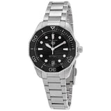 Buy Shop Tag Heuer Aquaracer Professional 300 Automatic Black Dial Silver Steel Strap Watch for Women - WBP231D.BA0626 USA Online
