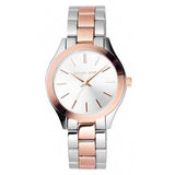 Buy Shop Michael Kors Runway White Dial Two Tone Stainless Steel Strp Watch for Women - MK3204A USA Online