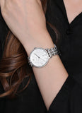 Buy Shop Fossil Jacqueline White Dial Silver Steel Strap Watch for Women - ES3545 USA Online