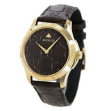 Buy Shop Gucci G Timeless Quartz Brown Dial Brown Leather Strap Watch for Men - YA1264035 USA Online