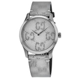 Buy Shop Gucci G Timeless Quartz Grey Dial Grey Leather Strap Watch For Men - YA1264058 USA Online