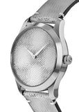 Buy Shop Gucci G Timeless Quartz Grey Dial Grey Leather Strap Watch For Men - YA1264058 USA Online