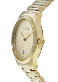 Gucci G Timeless Gold Dial Gold Steel Strap Unisex Watch - YA126461