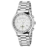 Buy Shop Gucci G Timeless Chronograph White Dial Silver Steel Strap Watch For Men - YA126472 USA Online