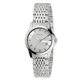 Buy Shop Gucci G Timeless Silver Dial Silver Steel Strap Watch For Women - YA126501 USA Online