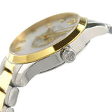Buy Shop Gucci G Timeless Quartz Mother of Pearl Dial Two Tone Steel Strap Watch For Women - YA1265012 USA Online