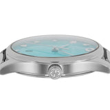 Buy Shop Gucci G-Timeless Turquoise Mother of Pearl Dial Silver Mesh Bracelet Watch For Women - YA126582 USA Online