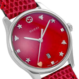 Buy Shop Gucci G-Timeless Cherry Red Mother of Pearl Dial 27mm Watch For Women - YA126584 USA Online