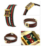 Buy Shop Gucci G-Frame Multicolored Dial Two Tone Nylon Strap Watch For Women - YA128527 USA Online