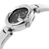 Buy Shop Gucci Guccisima Quartz Black Dial Silver Steel Strap Watch For Women - YA134501 USA Online