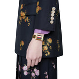 Buy Shop Gucci G-Frame Mother of Pearl Dial Yellow Gold Mesh Bracelet Watch For Women - YA147410 USA Online