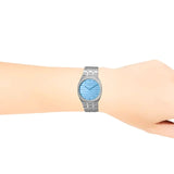 Buy Shop Gucci 25H Quartz Blue Dial Silver Steel Strap Unisex Watch - YA163408 USA Online