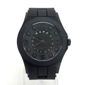 Buy Shop Marc Jacobs Pelly Black Dial Black Silicon Strap Watch for Women - MBM2511 USA Online