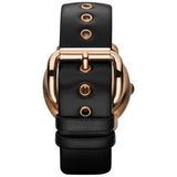 Buy Shop Marc Jacobs Amy Black Dial Black Leather Strap Watch for Women - MBM1225 USA Online