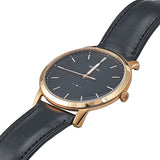Buy Shop Fossil The Minimalist Black Dial Black Leather Strap Watch for Men - FS5376 USA Online