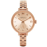Buy Shop Marc Jacobs Sally Rose Gold Dial Rose Gold Steel Strap Watch for Women - MBM3364 USA Online