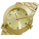 Buy Shop Marc Jacobs Amy Dexter Gold Dial Gold Steel Strap Watch for Women - MBM3215 USA Online