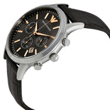 Buy Shop Emporio Armani Renato Chronograph Grey Dial Brown Leather Strap Watch For Men - AR2513 USA Online