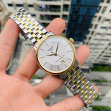 Buy Shop Tissot Carson Premium Powermatic 80 White Dial Two Tone Steel Strap Watch For Men - T122.407.22.031.00 USA Online