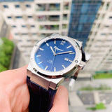 Buy Shop Salvatore Ferragamo F-80 Classic Blue Dial Blue Leather Strap Watch for Men - SFDT00319 USA Online