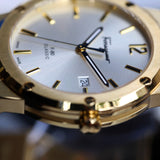 Buy Shop Salvatore Ferragamo F-80 Classic Silver Dial Brown Leather Strap Watch for Men - SFDT00419 USA Online