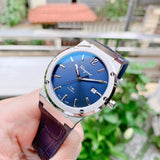 Buy Shop Salvatore Ferragamo F-80 Classic Blue Dial Blue Leather Strap Watch for Men - SFDT00319 USA Online