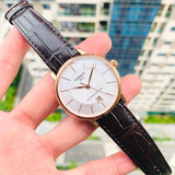 Buy Shop Tissot Carson Premium Powermatic 80 White Dial Brown Leather Strap Watch For Men - T122.407.36.031.00 USA Online