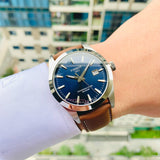 Buy Shop Tissot Gentlemen Powermatic 80 Silicium Blue Dial Brown Leather Strap Watch For Men - T127.407.16.041.00 USA Online