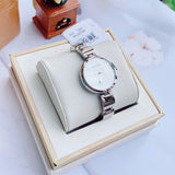 Buy Shop Calvin Klein Wavy Silver Dial Silver Steel Strap Watch for Women - K9U23146 USA Online