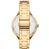 Buy Shop Michael Kors Slim Runway Crystals Gold Dial Gold Steel Strap Watch for Women - MK4659 USA Online