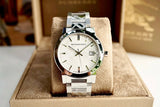 Burberry The City Silver Dial Silver Steel Strap Watch for Men - BU9037