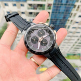 Buy Shop Tissot T Race Cycling Chronograph Black Dial Black Rubber Strap Watch For Men - T111.417.37.441.07 USA Online