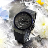 Buy Shop Salvatore Ferragamo Sapphire Black Dial Black Rubber Strap Watch for Men - SFHP00320 USA Online