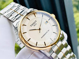 Buy Shop Tissot Luxury Powermatic 80 Gold Dial Silver Steel Strap Watch For Men - T086.407.22.261.00 USA Online