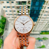Buy Shop Tissot Carson Premium Powermatic 80 White Dial Two Tone Steel Strap Watch For Men - T122.407.22.031.01 USA Online