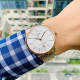 Buy Shop Tissot Carson Premium Powermatic 80 White Dial Two Tone Steel Strap Watch For Men - T122.407.22.031.01 USA Online