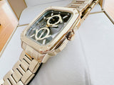 Buy Shop Fossil Inscription Multifunction Black Dial Gold Steel Strap Watch for Men - BQ2656 USA Online